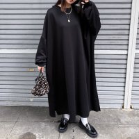 REAL STYLE/リアルスタイル REAL STYLE ワンピース レディース 春 秋 長袖 薄手 ロング丈 マキシ丈 ゆったり 大きいサイズ 体型カバー フレア カジュアル 無/507016774