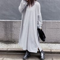REAL STYLE/リアルスタイル REAL STYLE ワンピース レディース 春 秋 長袖 薄手 ロング丈 マキシ丈 ゆったり 大きいサイズ 体型カバー フレア カジュアル 無/507016774
