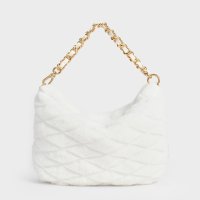 CHARLES & KEITH/Duo ドゥオ ファーリーキルトクレセントバッグ/507016944