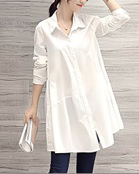 Lily of Valley/リリーオブバリー Lily of Valley 大人可愛い チュニック シャツ ワンピース レディース チュニックシャツ オフィスカジュアル ナチュラル ブラウ/507017148