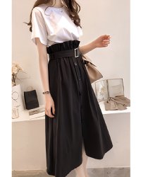 Lily of Valley/リリーオブバリー Lily of Valley Tシャツ スカート 2点 セットアップ チェック柄 ミモレ丈 大人可愛い/507017176