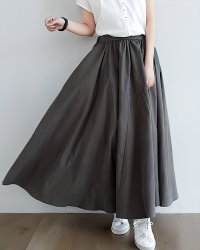 Lily of Valley/リリーオブバリー Lily of Valley ウエストゴム ボリューム フレア ロングスカート Aライン ふんわり カジュアル レディース/507017414