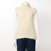 GIPSY BLUE/ジプシーブルー GIPSY BLUE 「ストレッチフェザーモール」タートルネックノースリーブ/507017534