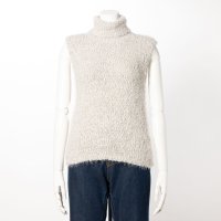GIPSY BLUE/ジプシーブルー GIPSY BLUE 「ストレッチフェザーモール」タートルネックノースリーブ/507017534