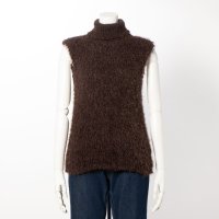 GIPSY BLUE/ジプシーブルー GIPSY BLUE 「ストレッチフェザーモール」タートルネックノースリーブ/507017534