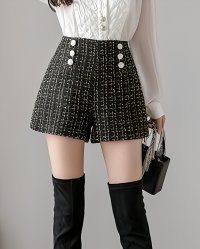 Lily of Valley/リリーオブバリー Lily of Valley ボタン付き ツイード ショートパンツ ボトムス きれいめ お呼ばれ 大人可愛い 上品 レディース/507017546