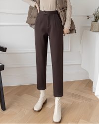 Lily of Valley/リリーオブバリー Lily of Valley 裏起毛 スラックス タック パンツ ゆったり ボトムス 防寒 上品 裏ボア あったか/507017551