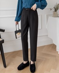 Lily of Valley/リリーオブバリー Lily of Valley 裏起毛 スラックス タック パンツ ゆったり ボトムス 防寒 上品 裏ボア あったか/507017551