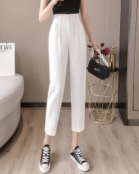 Lily of Valley/リリーオブバリー Lily of Valley ハイウエスト タック テーパード パンツ ゆったり 上品 清楚 カジュアル アンクル丈/507017573
