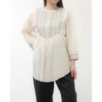 KANKAN/カンカン KANKAN クロスステッチ刺繍コットンチュニック/507017581