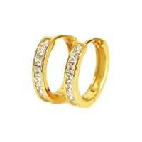 Noelmarket/ノエルマーケット Noelmarket ピアス 金属アレルギー対応 フープピアス ダイヤ つけっぱなし 18k シンプル 仕事 上品 パーティー 女性 大人 彼/507017762