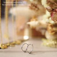 Noelmarket/ノエルマーケット Noelmarket ピアス 金属アレルギー対応 フープピアス つけっぱなし 18k シンプル 仕事 人気 上品 両耳用 レディース 女性 大/507017781