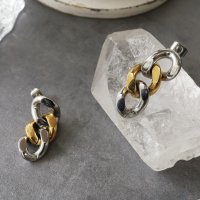Noelmarket/ノエルマーケット Noelmarket ピアス 金属アレルギー対応 つけっぱなし 18k シンプル チェーン 両耳用 シルバー ゴールド 誕生日 プレゼント/507017795
