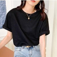 Lily of Valley/リリーオブバリー Lily of Valley 無地 ワッフル Tシャツ トップス カットソー 半袖 カジュアル 上品 クルーネック 清楚/507017854