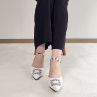 lus./ラスドット lus. ビジューバックルセパレートパンプス/507018358