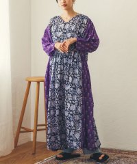 Noia/ノイア Noia プリントギャザーワンピース/507018511