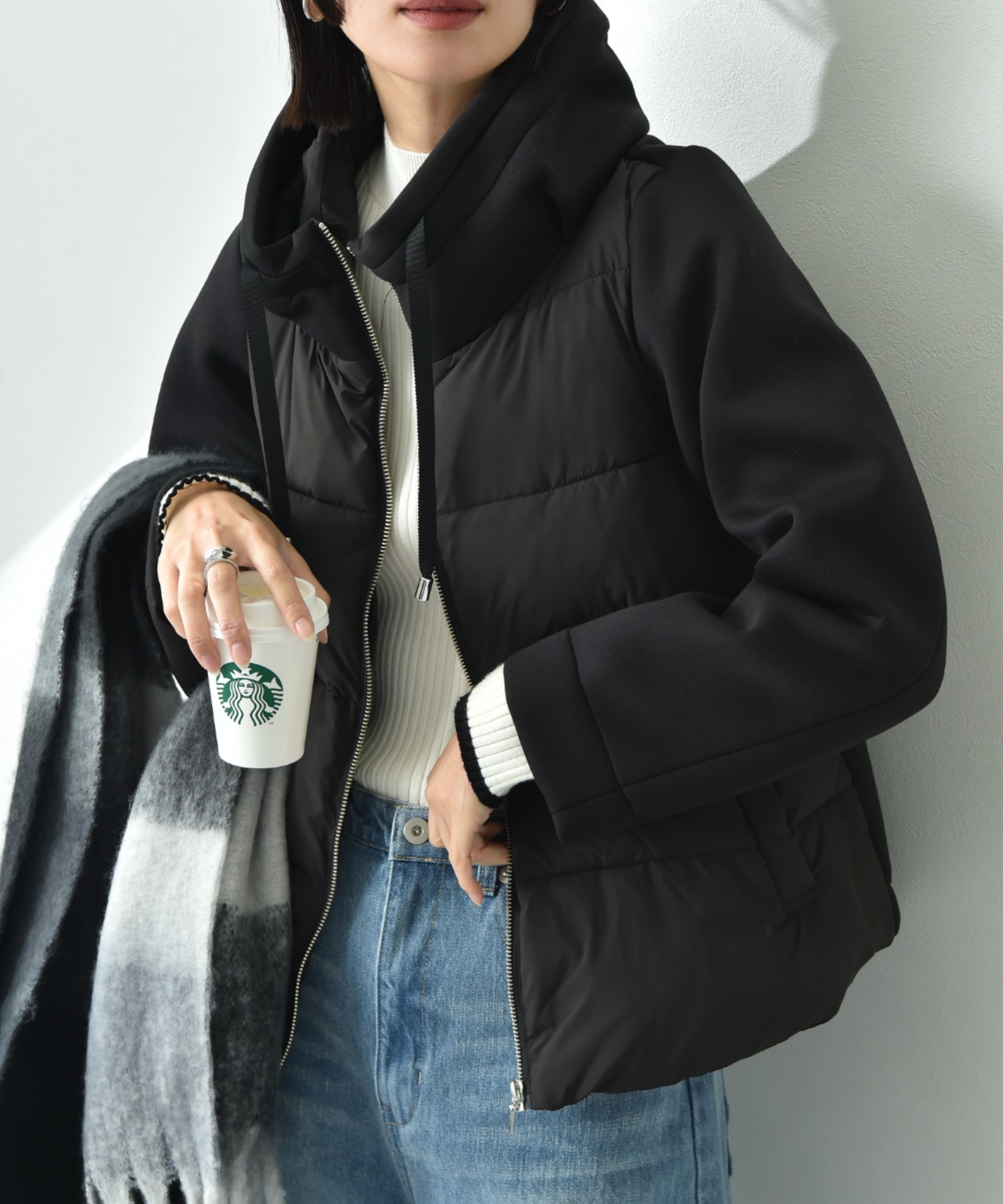 ショート丈ボアジャケット made in INTER FACTORY INTER FACTORY（インターファクトリー）の「CEZNA - ショート丈