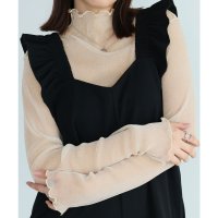 Girly Doll/ガーリードール Girly Doll ラメチュールボトルネック長袖プルオーバー/507018558