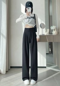 nijibra/ニジブラ nijibra ツータックスラックス ワイドパンツ 冷感パンツ オフィス カジュアルパンツ ハイウエスト ウエストゴム レディースパンツ 美脚パンツ /507019367