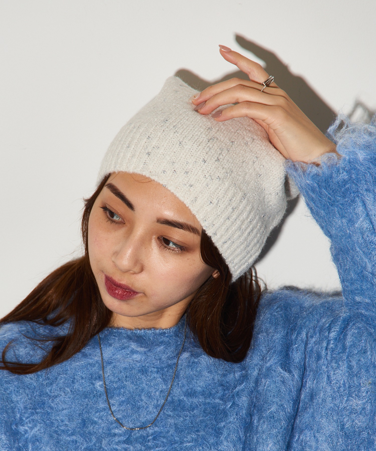 新品☆Dime ロゴ　ニット帽　ビーニー　ホワイト DIME Classic Fold Beanie アイボリー ダイム クラシックロゴ