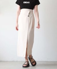 archives/アルシーヴ archives 配色ステッチラップ風スカート/507020024