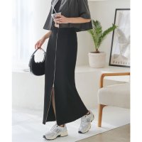 KOBE LETTUCE/コウベレタス KOBE LETTUCE 前後2wayフロントジップリブニットタイトスカート [M4059]/507020211