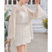 KOBE LETTUCE/コウベレタス KOBE LETTUCE [ ラッシュガード ] 4点セット水着付きクリンクルシアートップス×ショートパンツ [S213]/507020217