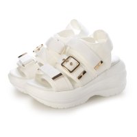 Mafmof/マフモフ Mafmof Mafmof(マフモフ)8cm厚底メガソールトリプルベルトスポーツサンダル/507020243