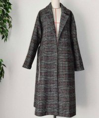 ARGO TOKYO/アルゴトウキョウ ARGO TOKYO Wool Large Check Gown Coat 21110 ウールラージチェックガウンコート/507020476