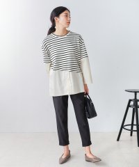 Bou Jeloud/ブージュルード Bou Jeloud ボーダーナナメキリカエドッキングトップス/507020494