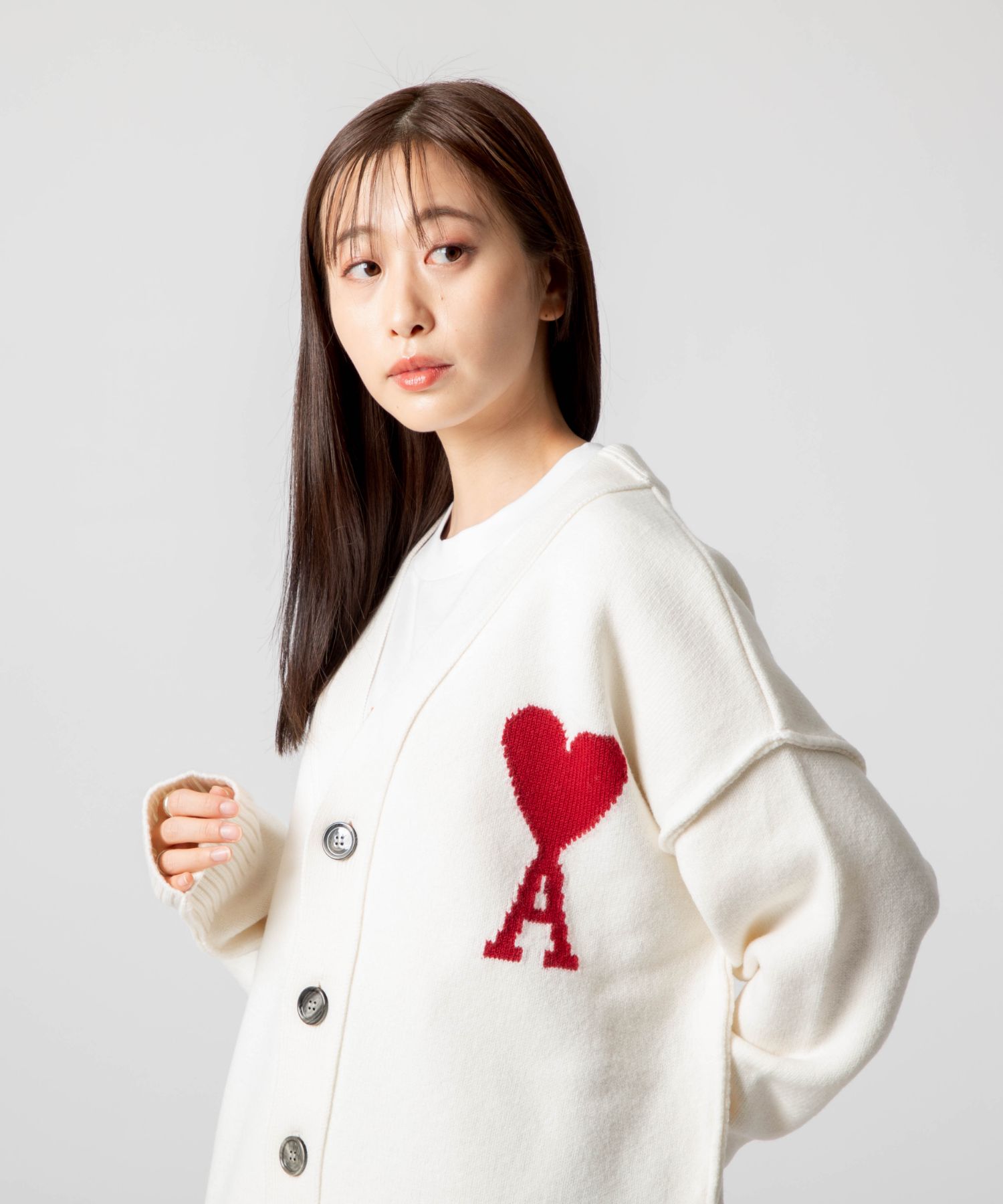 アミパリ Amiparis BFUKC006.018 カーディガン RED ADC CARDIGAN アミパリ Amiparis BFUKC006.018 カーディガン RED ADC CARDIGAN