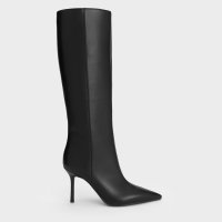 CHARLES & KEITH/ポインテッドトゥ シルエットヒールロングブーツ/507022055