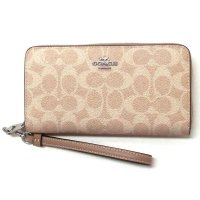 COACH/コーチ COACH コーチ 財布 COACH シグネチャー ロング ジップ アラウンド ウォレット ストラップ付き CW778 SVPWH/507022115