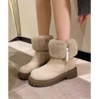 miniministore/ミニミニストア miniministore ショートブーツ 厚底ブーツ 裏起毛 美脚/507022380