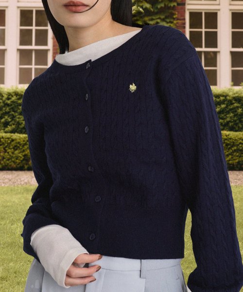 新色追加】【POLO BCS】VIS別注ミニケーブルコンパクトニット 