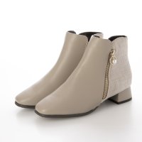 Pitti/ピッティ Pitti サイドファスナースクエアショートブーツ/506921371