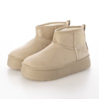 HUSKY SELECT/ハスキー HUSKY KITSON キラキラ ホットフィクス フェイクムートンファー 防寒 厚底 ショート ブーツ/506922918
