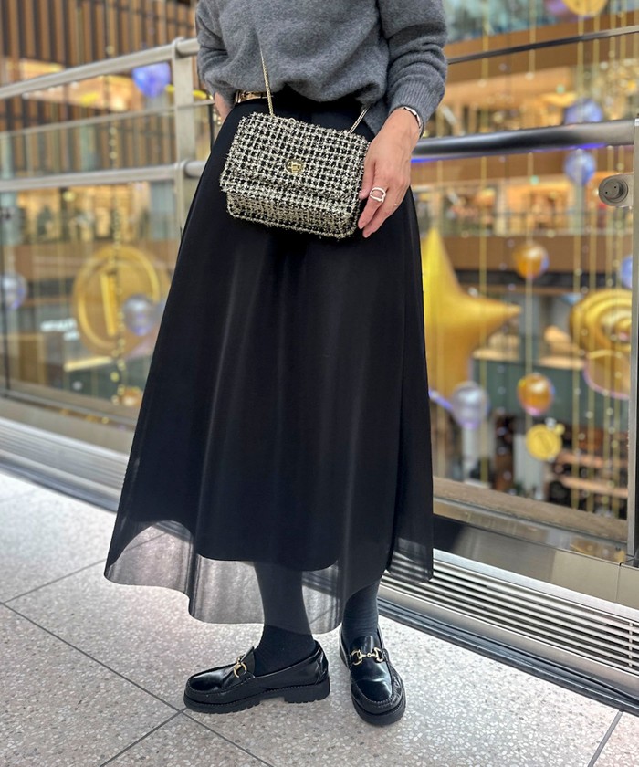 ノーリーズウォッシャフルシアダンボールタックスカート38サイズ セール 20%OFF】ウォッシャブルシアーダンボールタックスカート
