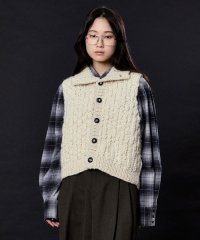 M TO R/SLUB WOOL VEST/507004014