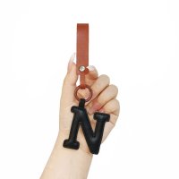 REAL STYLE/リアルスタイル REAL STYLE キーホルダー ストラップ イニシャル チャーム アルファベット バッグ スマホ アクセサリー メンズ レディース 子供 お/507016633