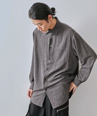 JUNRed/ピーチドレープロングシャツ/507020354