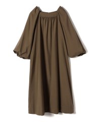 SHIPS WOMEN/SHIPS Primary Navy Label:梳毛 スクエア ネック ワンピース/507031660