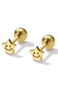 Noelmarket/ノエルマーケット Noelmarket ピアス 金属アレルギー対応 星 スター 小さめ つけっぱなし 18k シンプル 仕事 人気 上品 シルバー ゴールド 誕/507032251