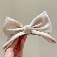 REAL STYLE/リアルスタイル REAL STYLE バレッタ レディース 大きめ リボン サテン ヘアアクセサリー ヘアクリップ 上品 きれいめ 可愛い 卒業式 入学式 結婚/507032534