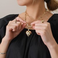 REAL STYLE/リアルスタイル REAL STYLE ネックレス レディース アクセサリー ハート ビッグ チェーン ゴールド シルバー モチーフ おしゃれ カジュアル プレゼ/507032547