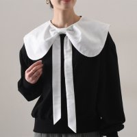 REAL STYLE/リアルスタイル REAL STYLE つけ襟 付け襟 つけえり スカーフタイ風 ビッグカラー リボン レディース 無地 レイヤード風 重ね着風 2way 可愛い/507032655