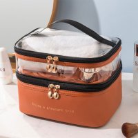 REAL STYLE/リアルスタイル REAL STYLE メイクポーチ 大容量 レディース 化粧ポーチ コスメポーチ 旅行 トラベル 大きめ おしゃれ バニティ クリア 撥水 PU/507032805