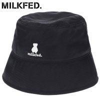 MILK FED/ミルクフェド MILKFED. AQO STUDIO SPACE BUCKET HAT BLACK [103241051009]/507033244