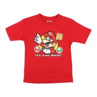 FINE PLUS/ファインプラス FINE PLUS ジュニア 半袖Tシャツ マリオ KIDS キノコワッペン Tシャツ 22863190/507033346