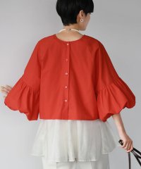 ELFRANK/エルフランク ELFRANK バルーンスリーブ前後2WAYブラウス【綿100％使用】【洗える】/507033638